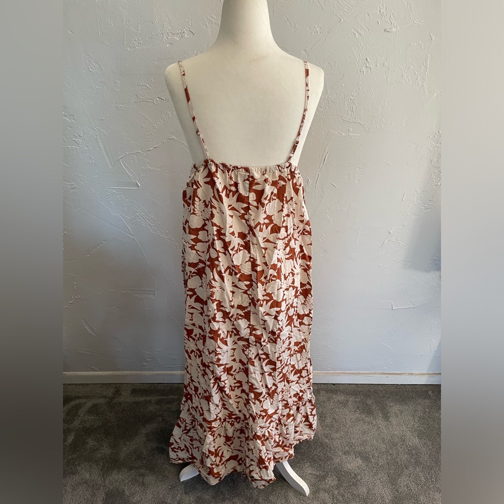 Universal Thread Sleeveless Flower Leaf Print Ora… - image 7